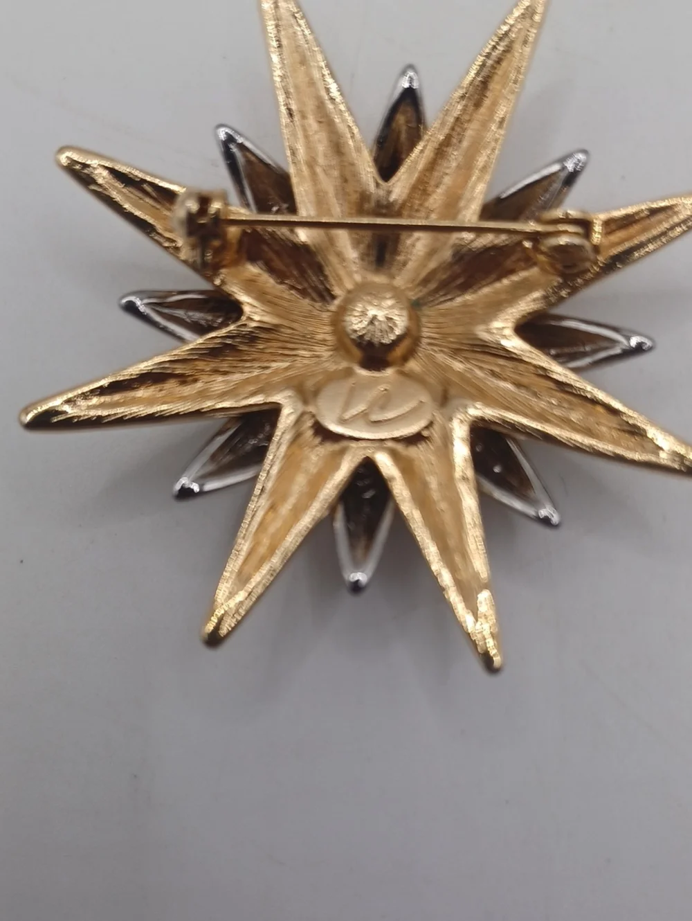 Liz Claiborne Sun and Moon Celestial Brooch Vintage